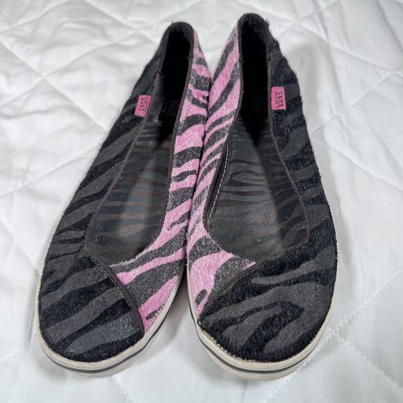 Vans Caliente Shoes Womens Size 5 Zebra Animal Print Ballet Flats Rare - Picture 6 of 11
